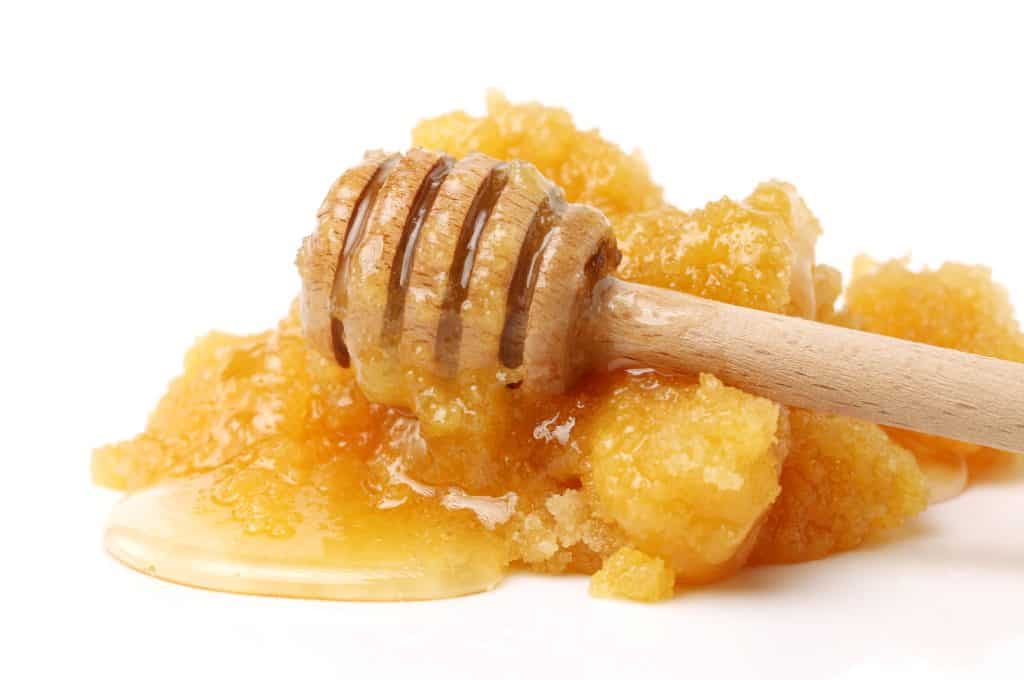 Crystallized raw honey